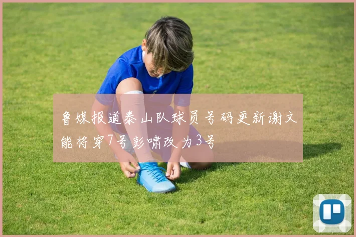 鲁媒报道泰山队球员号码更新谢文能将穿7号彭啸改为3号